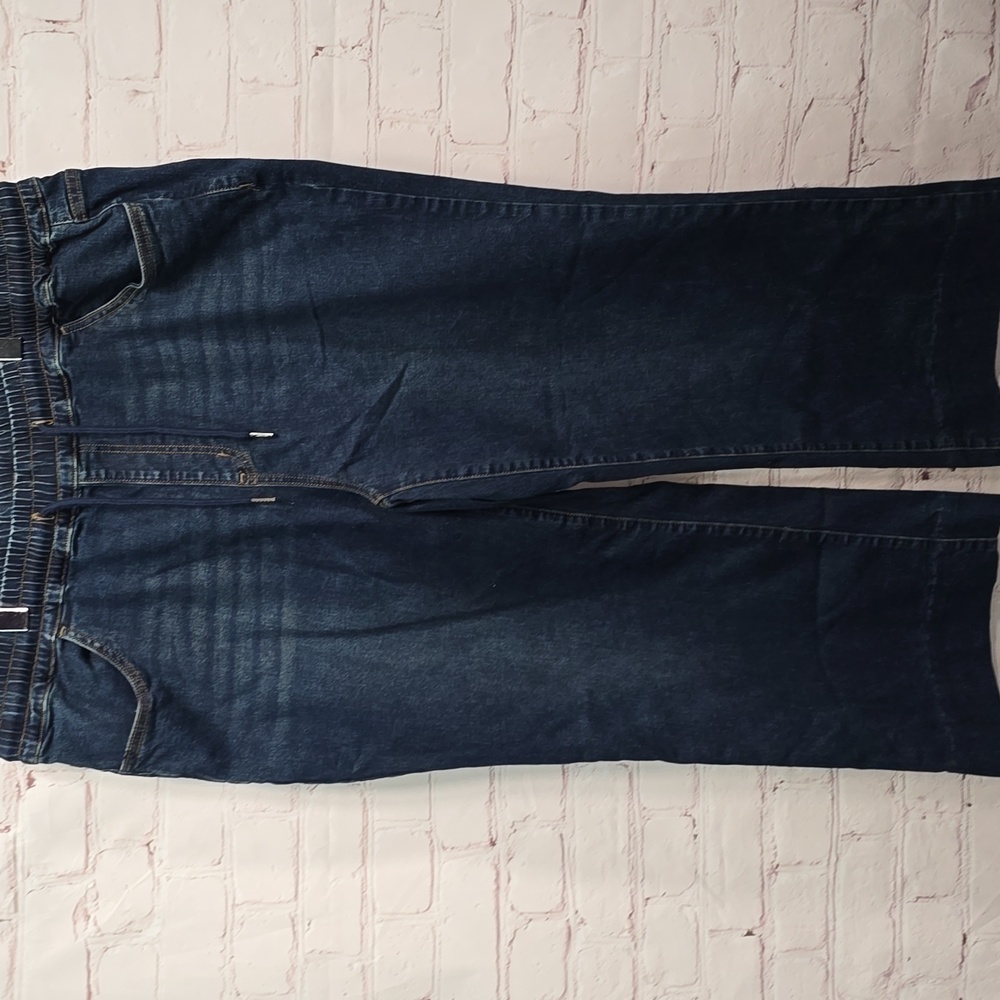 BloomChic Dark Blue Wide Leg Jeans